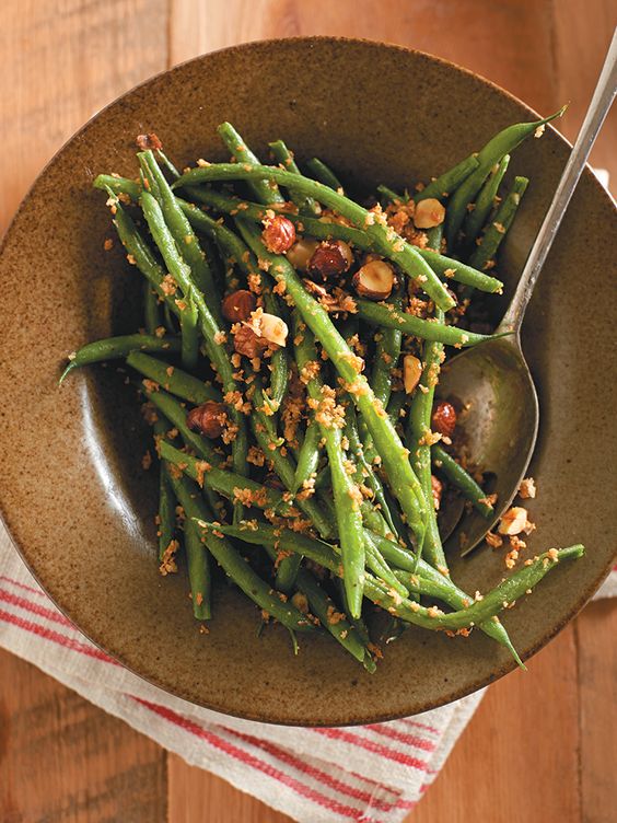 Haricot vert aux noisettes