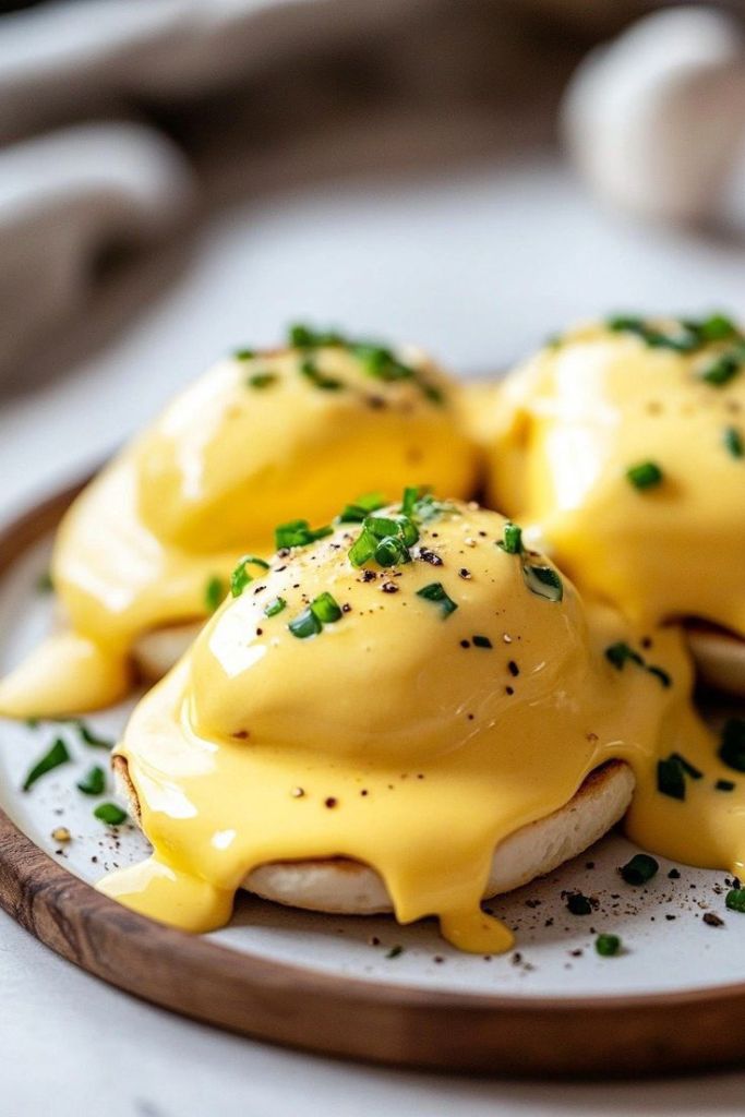 Eggs benedict with hollandaise sauce