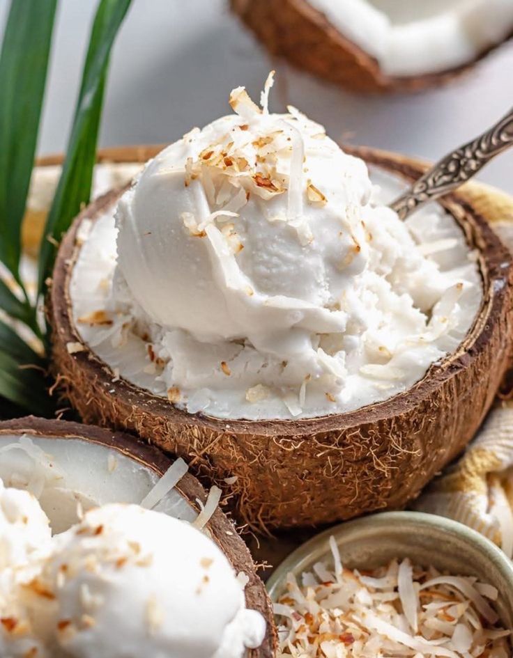 Easy Coconut ice cream recipe