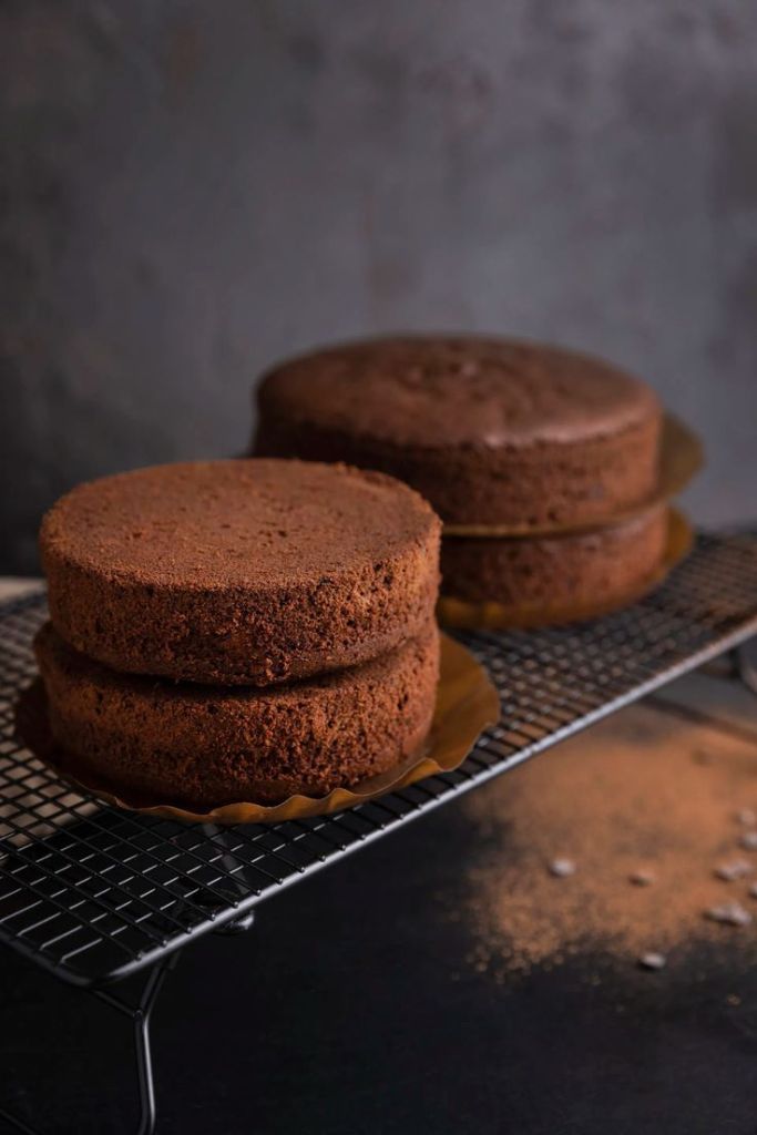 Sponge cake chocolate