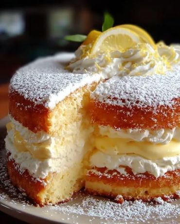 homemade lemon chiffon cake