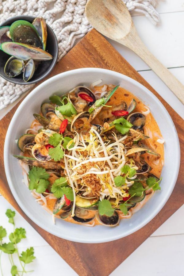Malaysian Seafood Laksa recipe | The Gourmet Palette